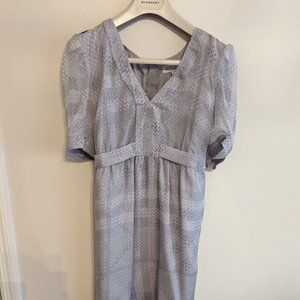 Grey Silk Burberry London Dress